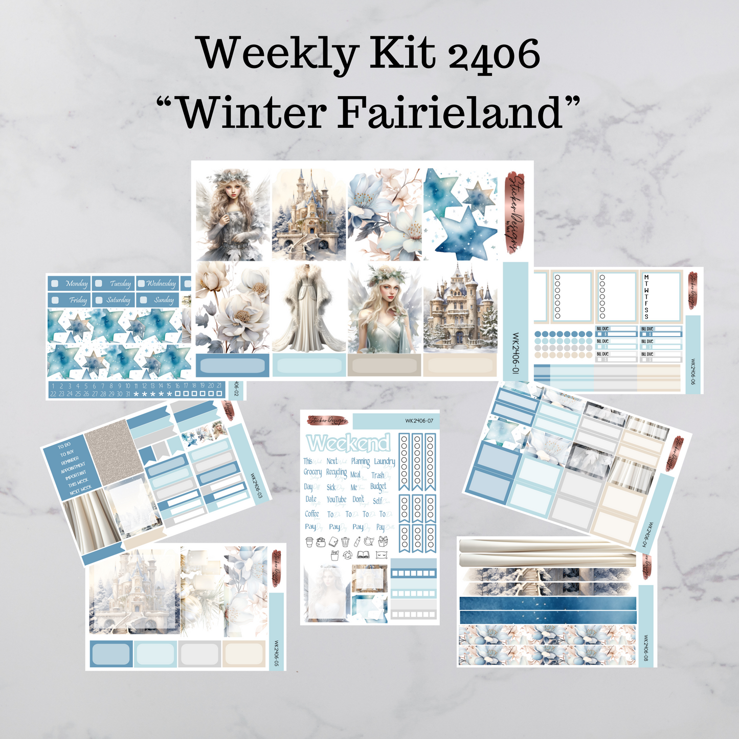 Weekly Kit 2406 - Winter Fairieland - Vertical Layout