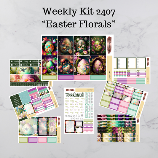 Weekly Kit 2407 - Easter Florals - Vertical Layout