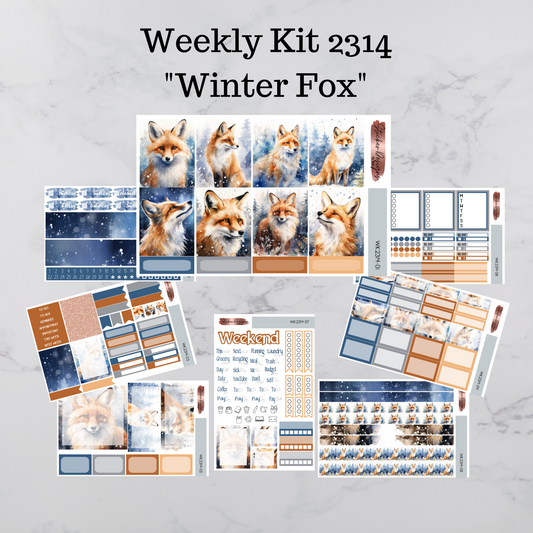 Weekly Kit 2314 - Winter Fox - Vertical Layout
