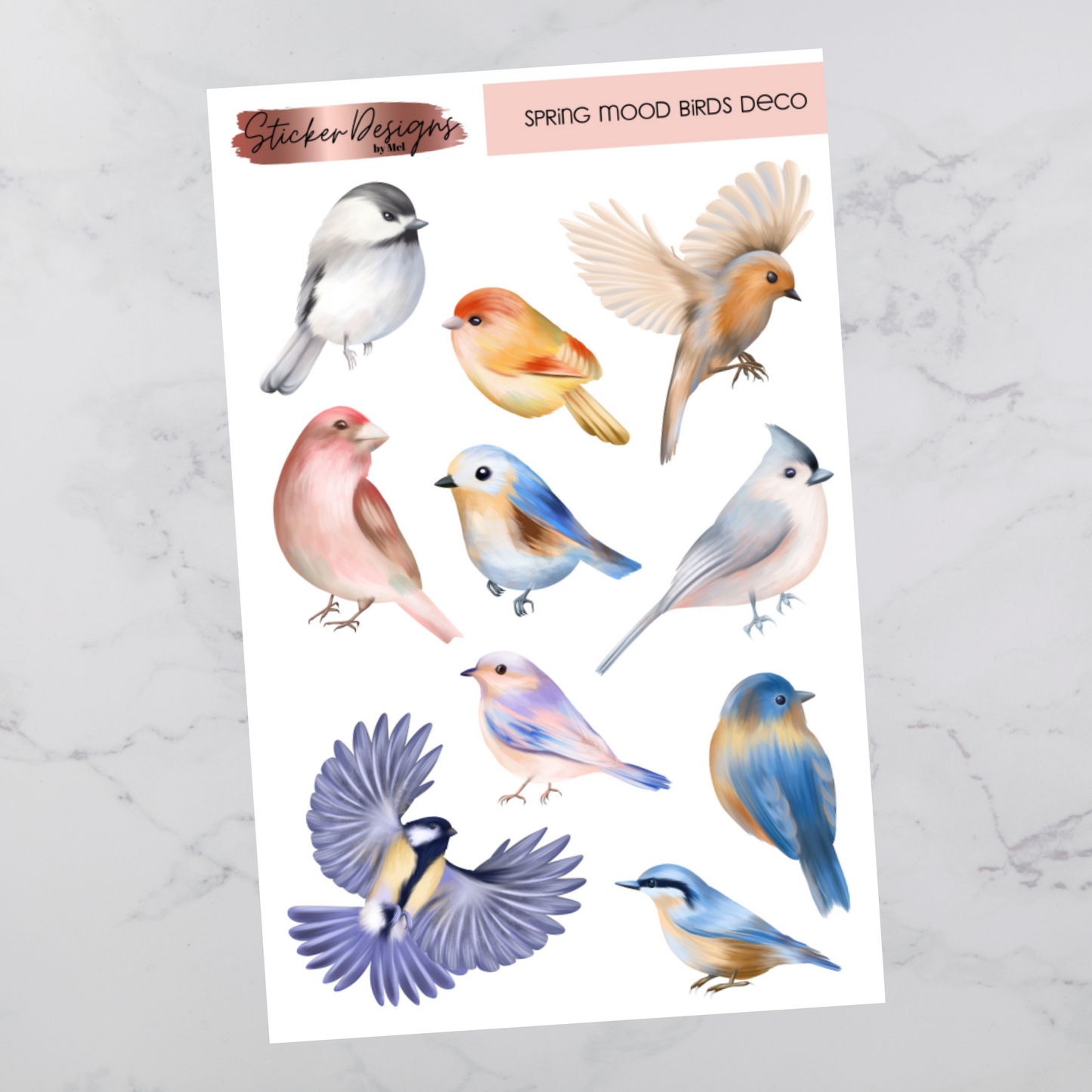 Spring Mood Birds - Deco Stickers