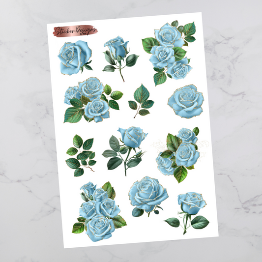 Baby Blue Florals - Floral Deco