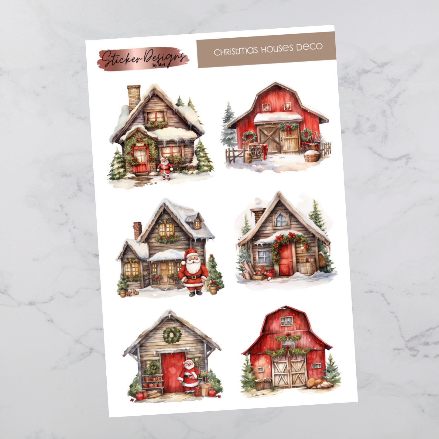 Christmas Houses Deco - Deco Stickers