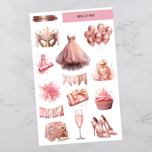 Ring in Pink Deco - Deco Stickers