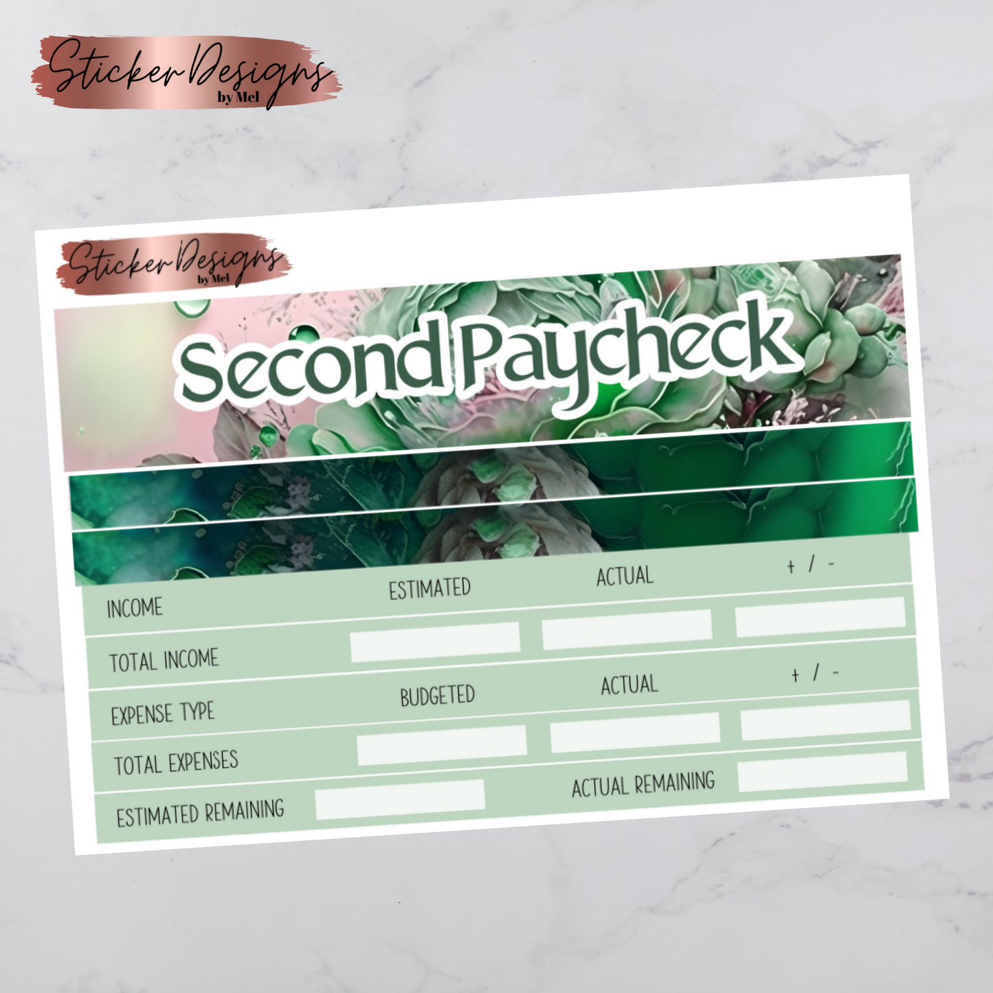 March 2024 Paycheck Budget Sheets
