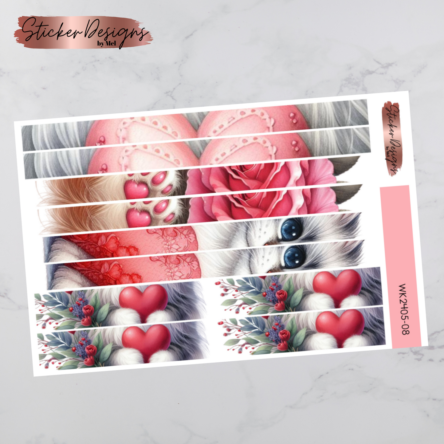 Weekly Kit 2405 - Loveable Cats - Vertical Layout
