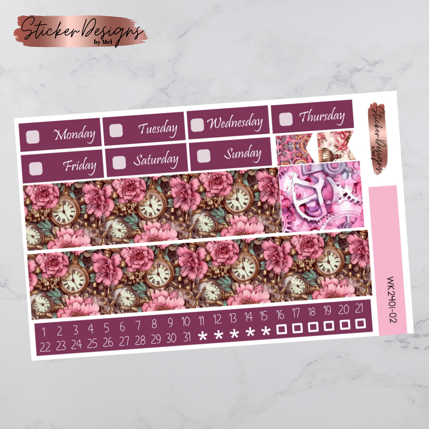 Weekly Kit 2401 - Steampunk Love - Vertical Layout
