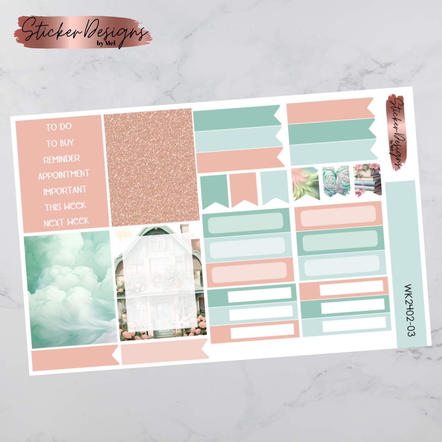 Weekly Kit 2402 - Minty Fantasy - Vertical Layout