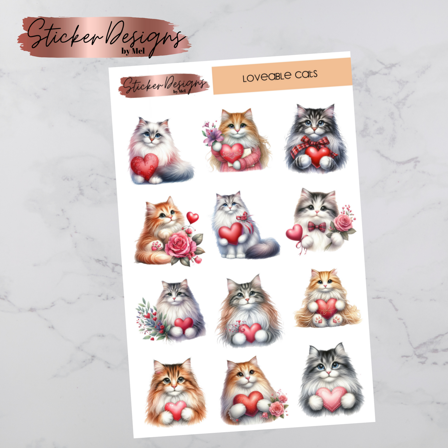 Loveable Cats - Deco Stickers