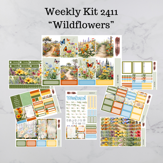 Weekly Kit 2411 - Wildflowers - Vertical Layout