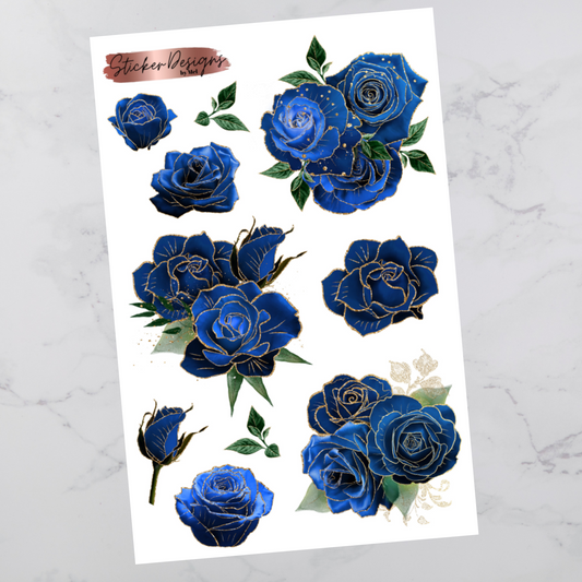 Royal Blue & Gold Florals - Floral Deco