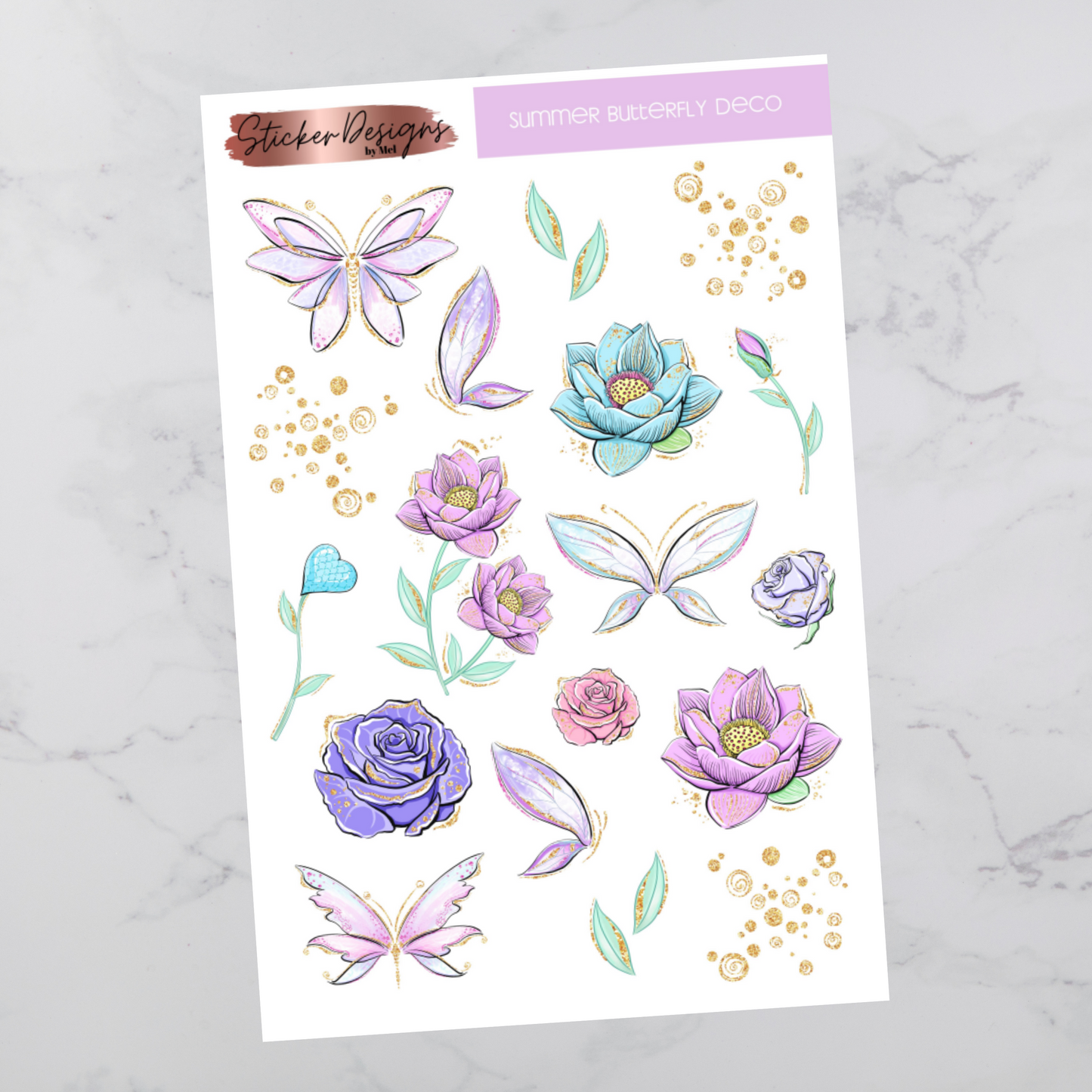Summer Butterfly - Deco Stickers