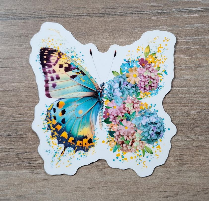 Floral Butterfly Diecut