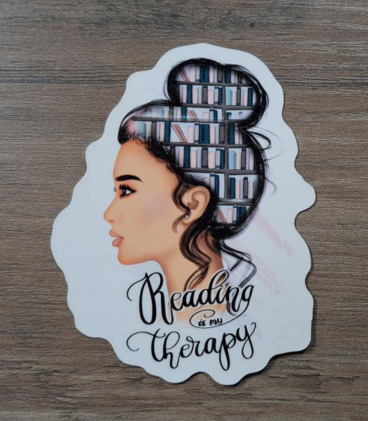Reading is my Therapy Diecut