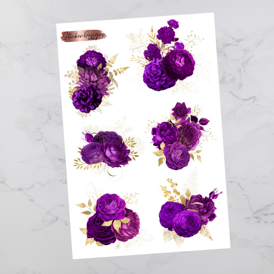 Royal Purple Florals - Floral Deco
