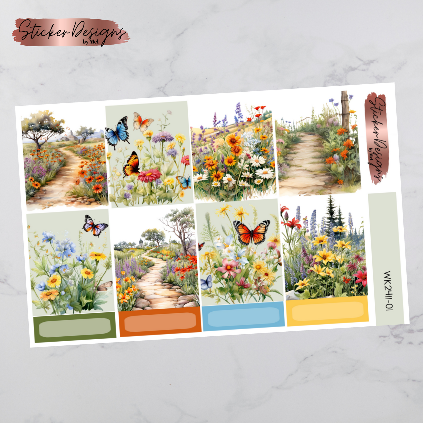 Weekly Kit 2411 - Wildflowers - Vertical Layout