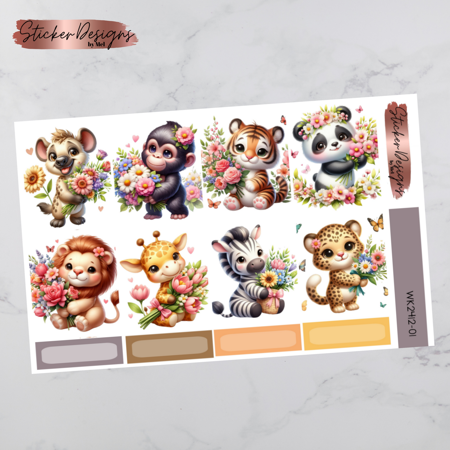 Weekly Kit 2412 - Spring Baby Animals - Vertical Layout