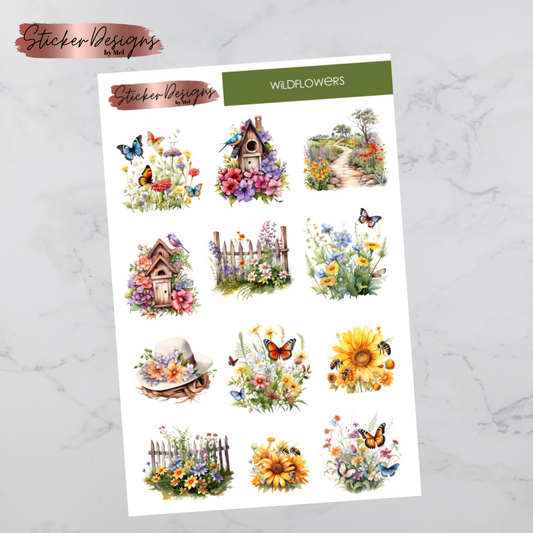 Wildflowers Deco Sticker Sheet