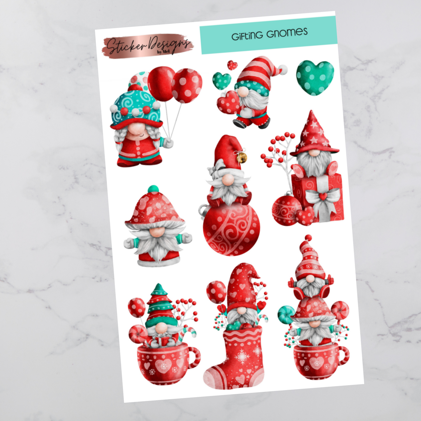 Gifting Gnomes - Deco Stickers